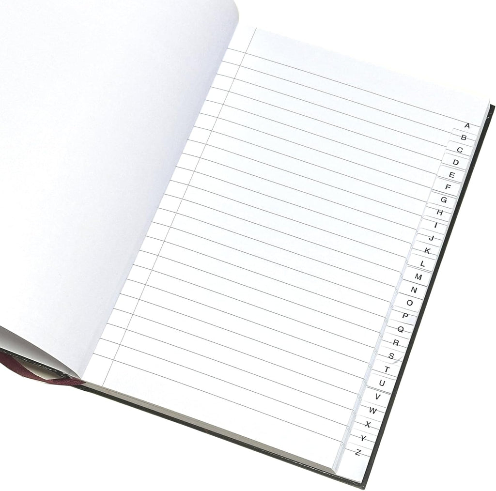 A5 Hard Cover A-Z Index Notebook with Tabbed Organiser