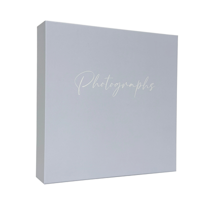 Pastel Hardback Photo Album – 200 Slip-In Photos | Blue & Lilac | 22x22cm