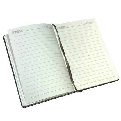 A5 Lined Notebook | Hardback Ruled Notepad | Premium Leatherette Cover | 194 Pages | Journal & Notes Book