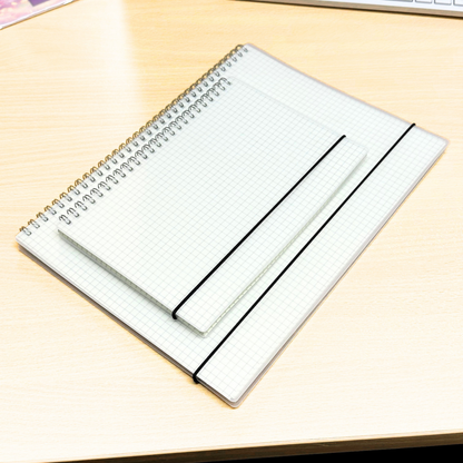 Maths Notebook – 5mm Squared Graph Paper Exercise Book | 160 Pages | A4 & A5 | Wirebound | 80gsm