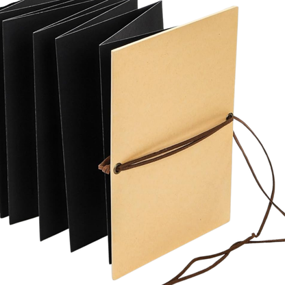 Scrapbook Photo Album | Foldable | Black Inner Sheets | Photo Corner Sheets | S/M/L
