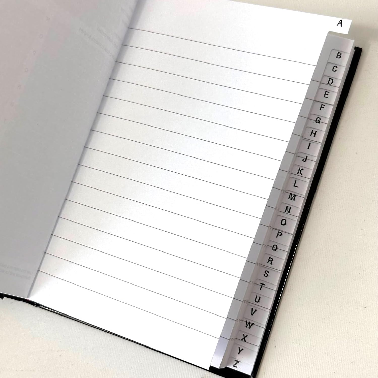 A6 Hard Cover Index Notebook – 192 Pages, A-Z Tabbed