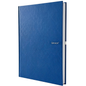 A4 Hardback Notebook 160 Pages 100gsm Lined Ruled with Margin Red Black Blue
