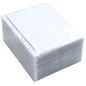 White Spine A4 Punch Pockets Pack of 50 Crystal Clear Filing Wallets for Ring Binders