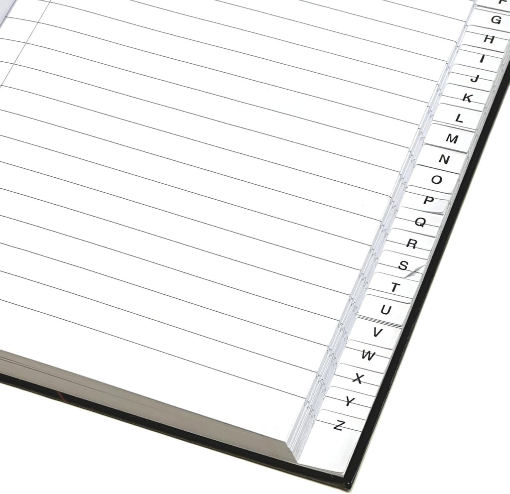 A5 Hard Cover A-Z Index Notebook with Tabbed Organiser
