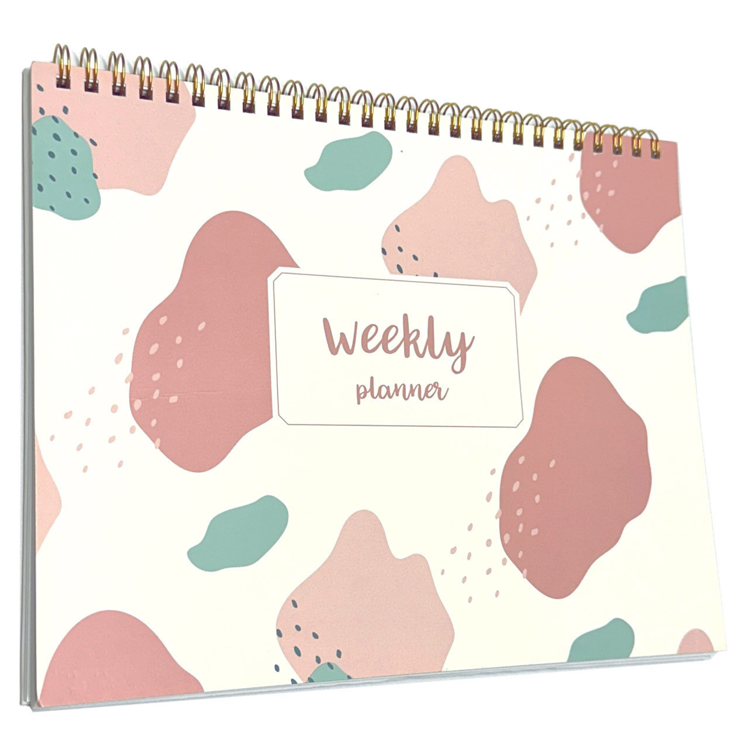 Weekly Desk Planner | Dual-Colour Pink & Blue | 52 Tear-Off Sheets
