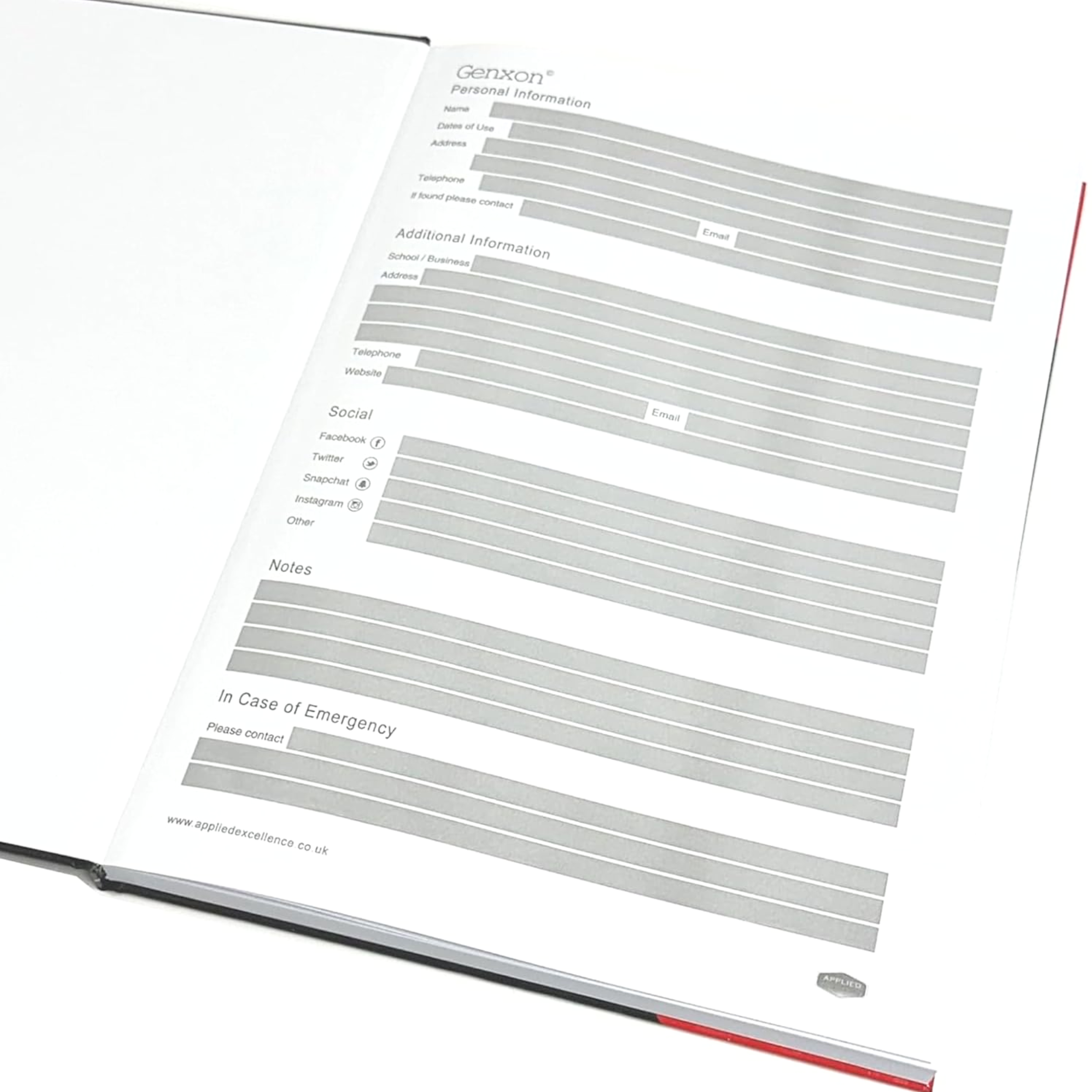 Red & Black A4 Hardcover Notebook | 160 Pages Lined & Ruled | 100gsm Premium Paper