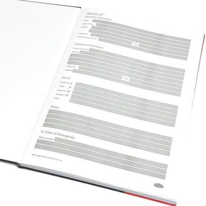 Red & Black A4 Hardcover Notebook | 160 Pages Lined & Ruled | 100gsm Premium Paper