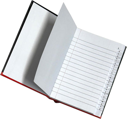 A6 Hard Cover Index Notebook – 192 Pages, A-Z Tabbed