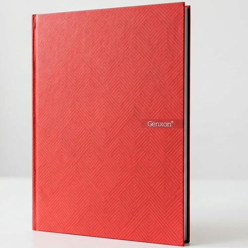 A4 Hardback Notebook 160 Pages 100gsm Lined Ruled with Margin Red Black Blue