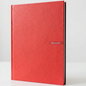 A4 Hardback Notebook 160 Pages 100gsm Lined Ruled with Margin Red Black Blue