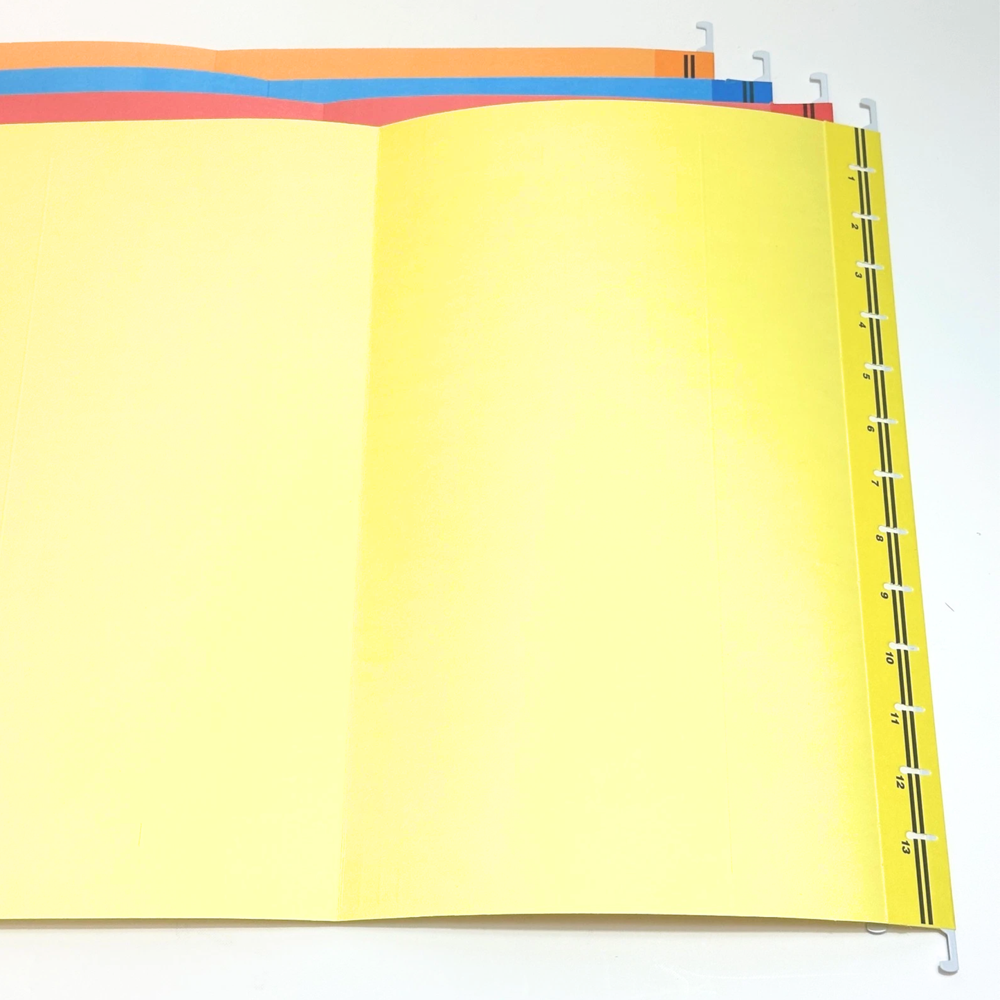 Foolscap Suspension Files with Tabs, 40cm Runners, Assorted Colours
