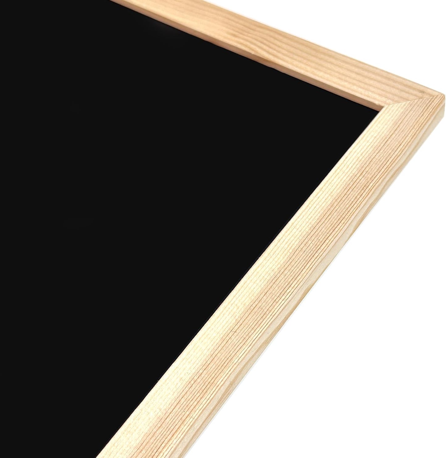Genxon Wooden Framed Black Chalk Boards – 90x60cm, 60x40cm & 40x30cm for Home, Office & School