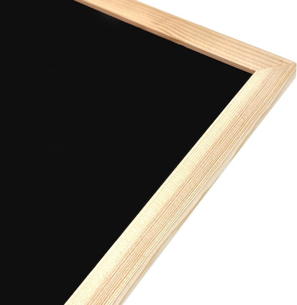 Genxon Wooden Framed Black Chalk Boards – 90x60cm, 60x40cm & 40x30cm for Home, Office & School