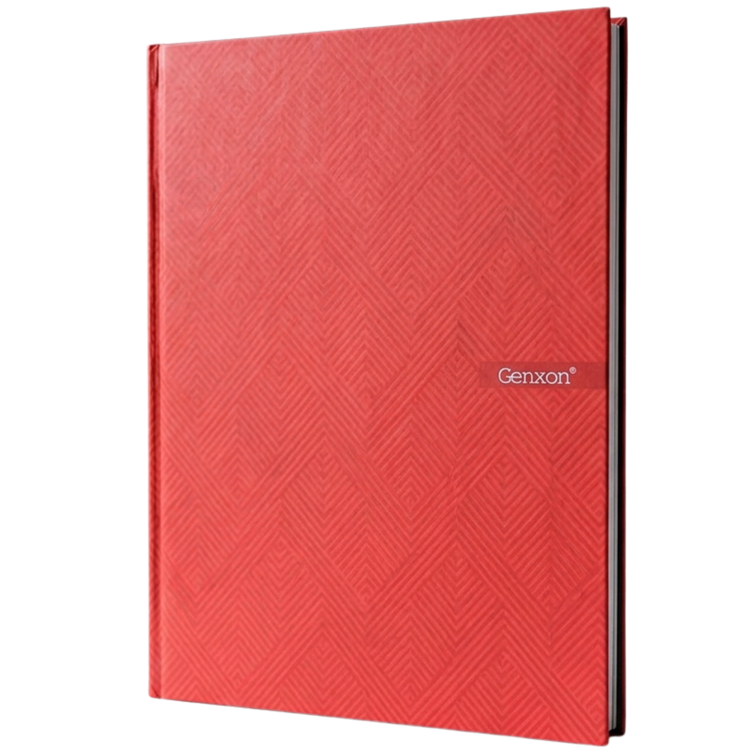 A4 Hardback Notebook 160 Pages 100gsm Lined Ruled with Margin Red Black Blue