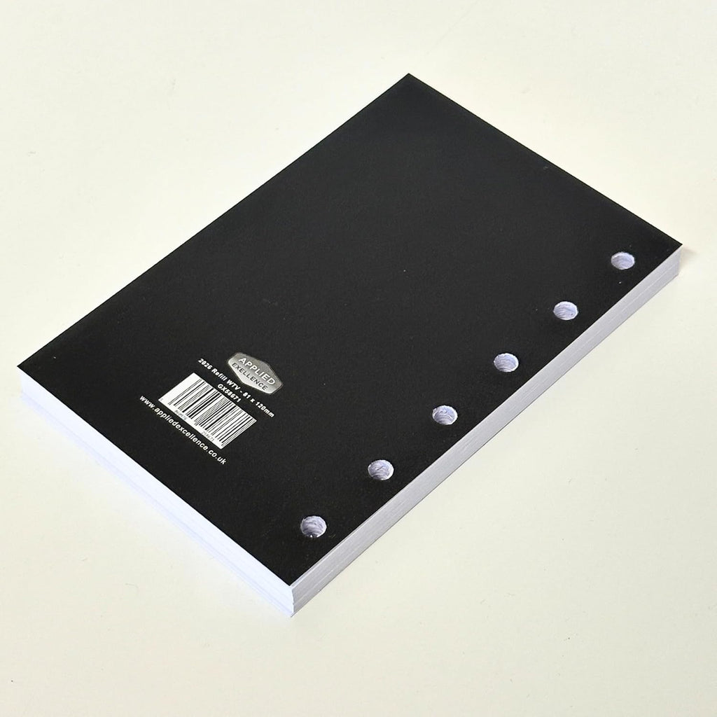 2026 Diary Refill – Filofax Pocket Compatible, Week to View, UK Holidays