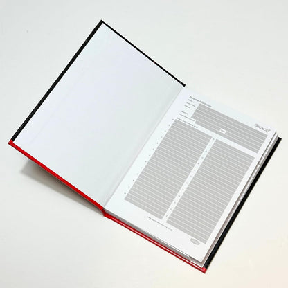 A6 Hard Cover Index Notebook – 192 Pages, A-Z Tabbed