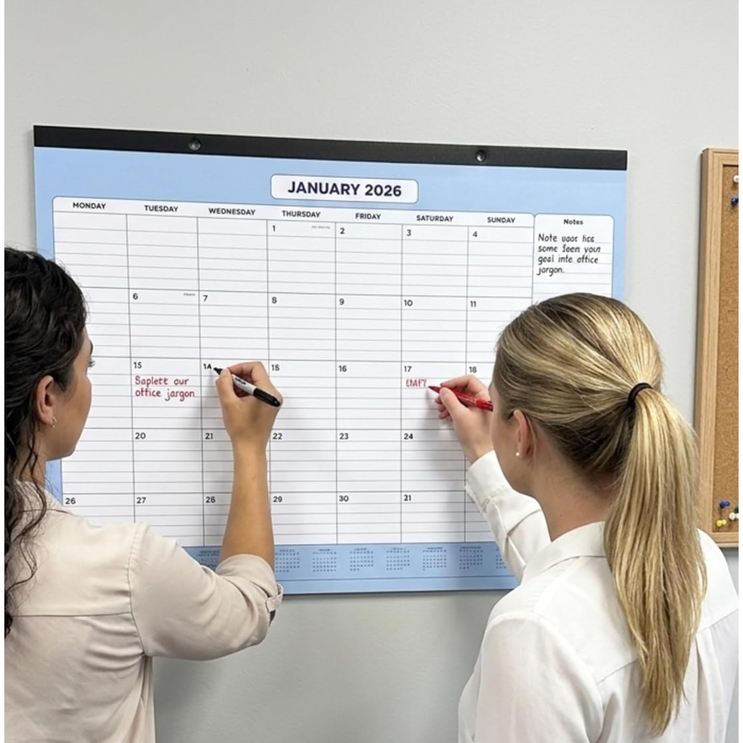 A3 Large Monthly Planner Pad | 15-Month Desk Calendar Oct 2025–Dec 2026 | One Month Per Page with Notes