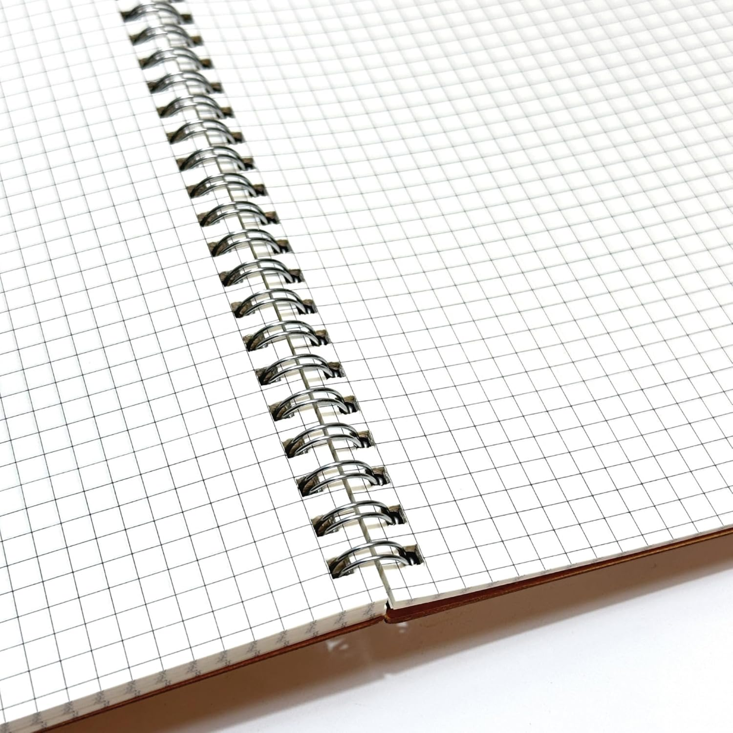 Pack of 2 Kraft Cover Spiral Bound Graph Paper Notebooks – A5 or A4 | 160 Pages | 5mm Squared
