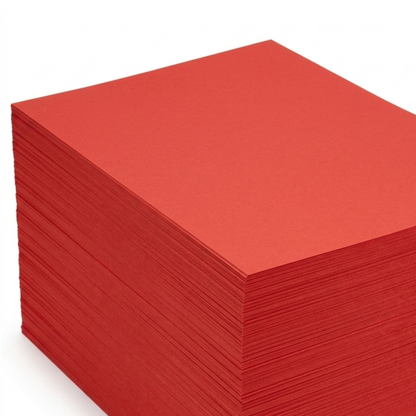 A2 Red Card 180gsm | Thick Craft Cardstock | Pack of 10 Sheets