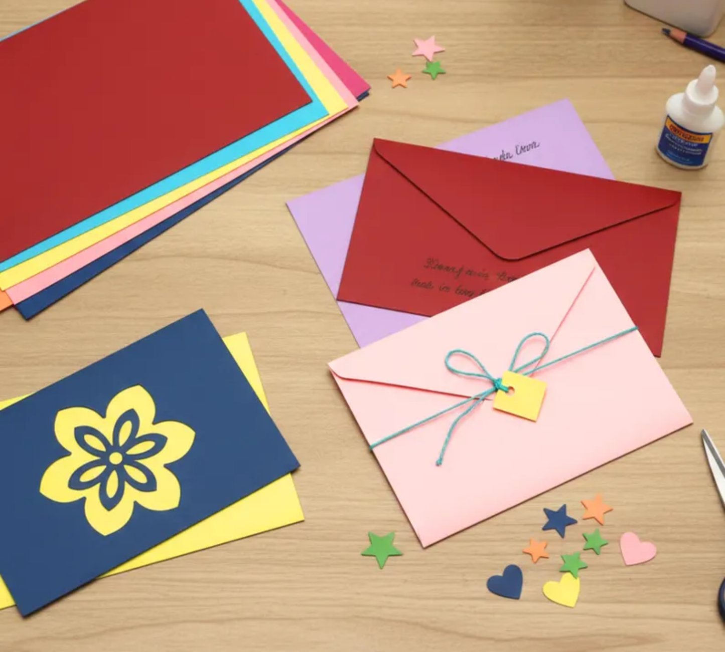A4 Cards – Pack of 25 Sheets | Premium Heavyweight Cardstock- 4 colours