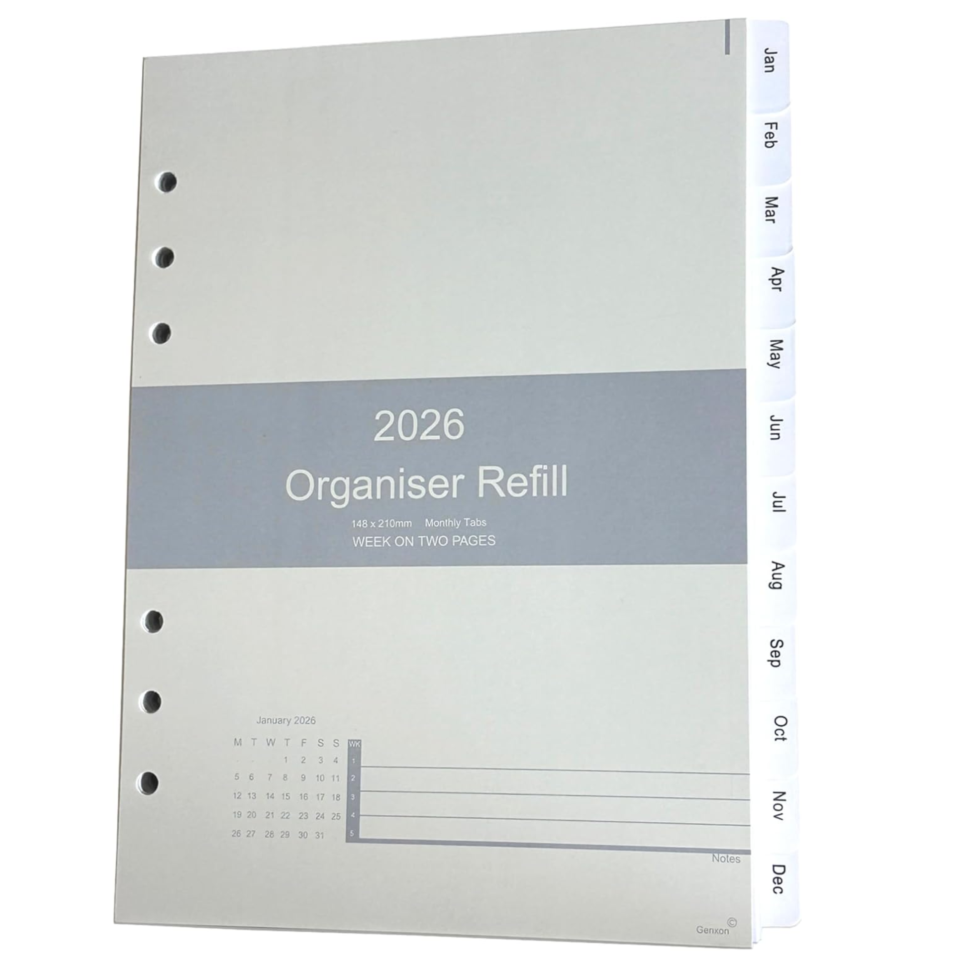 2026 DIARY REFILL INSERT A5 SIZE PLANNER FILOFAX COMPATIBLE