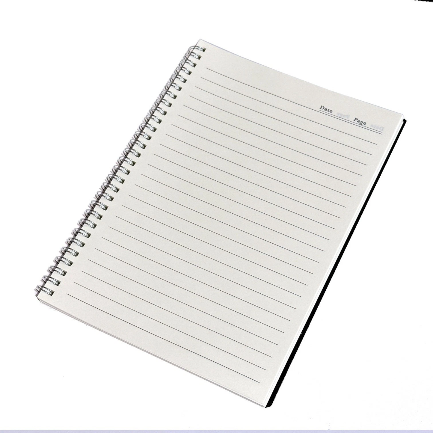 Spiral Notebook – 160 Lined Pages | 80gsm Wide Ruled | Black Wipeable Cover | A5 & B5