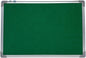 Fabric Cork Felt Pin Board | Aluminium Frame | 60x40cm | Home, Office & School Noticeboard | Green, Blue & Red