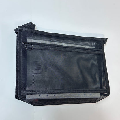 A4 Mesh Document Bag with Zip – Large Tote, Medium & Small Pouch