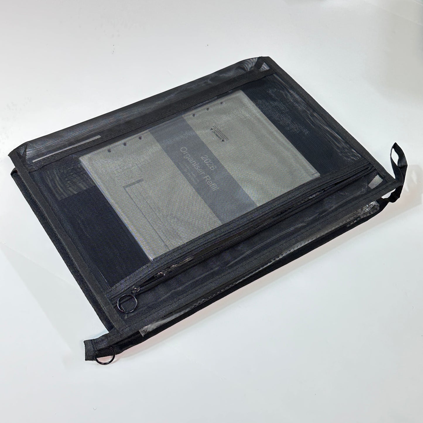 A4 Mesh Document Bag with Zip – Large Tote, Medium & Small Pouch