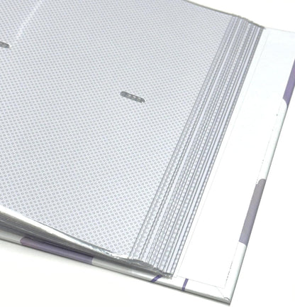 closeup view of photo album pages