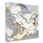 Marble-patterned photo album with gold and gray design on a white background