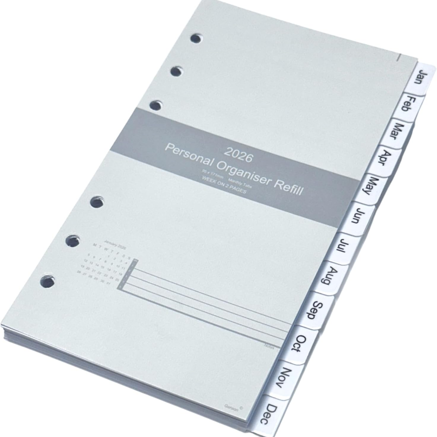 2026 Personal Organiser Refill on a white background