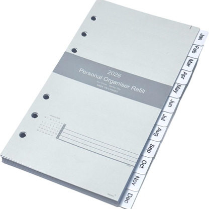 2026 Personal Organiser Refill on a white background
