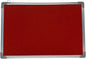 Fabric Cork Felt Pin Board | Aluminium Frame | 60x40cm | Home, Office & School Noticeboard | Green, Blue & Red