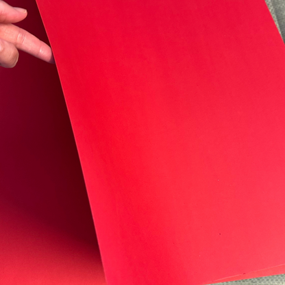 A2 Red Card 180gsm | Thick Craft Cardstock | Pack of 10 Sheets
