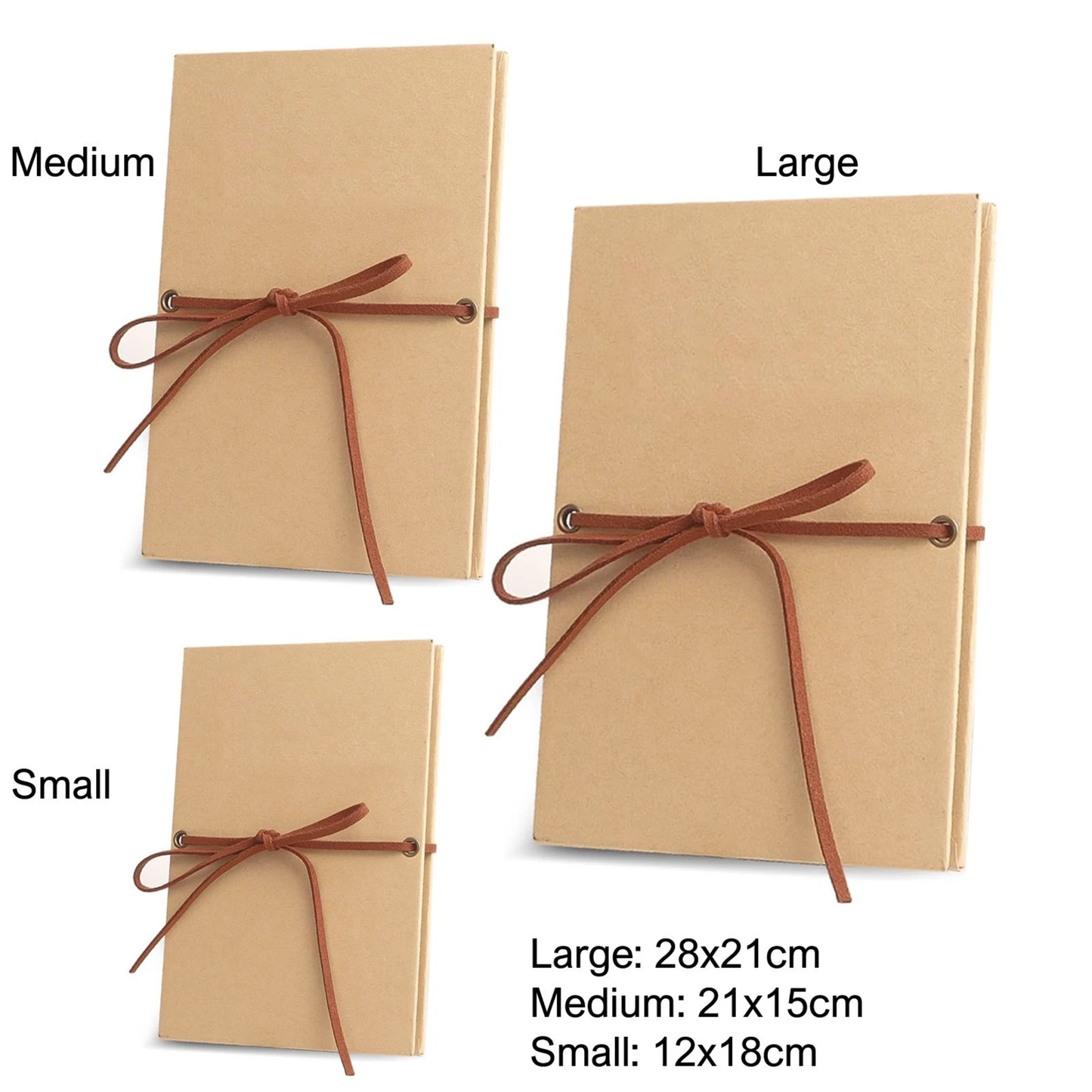 Scrapbook Photo Album | Foldable | Black Inner Sheets | Photo Corner Sheets | S/M/L