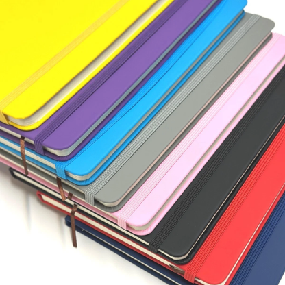 notebook a5 elastic closure ribbon marker