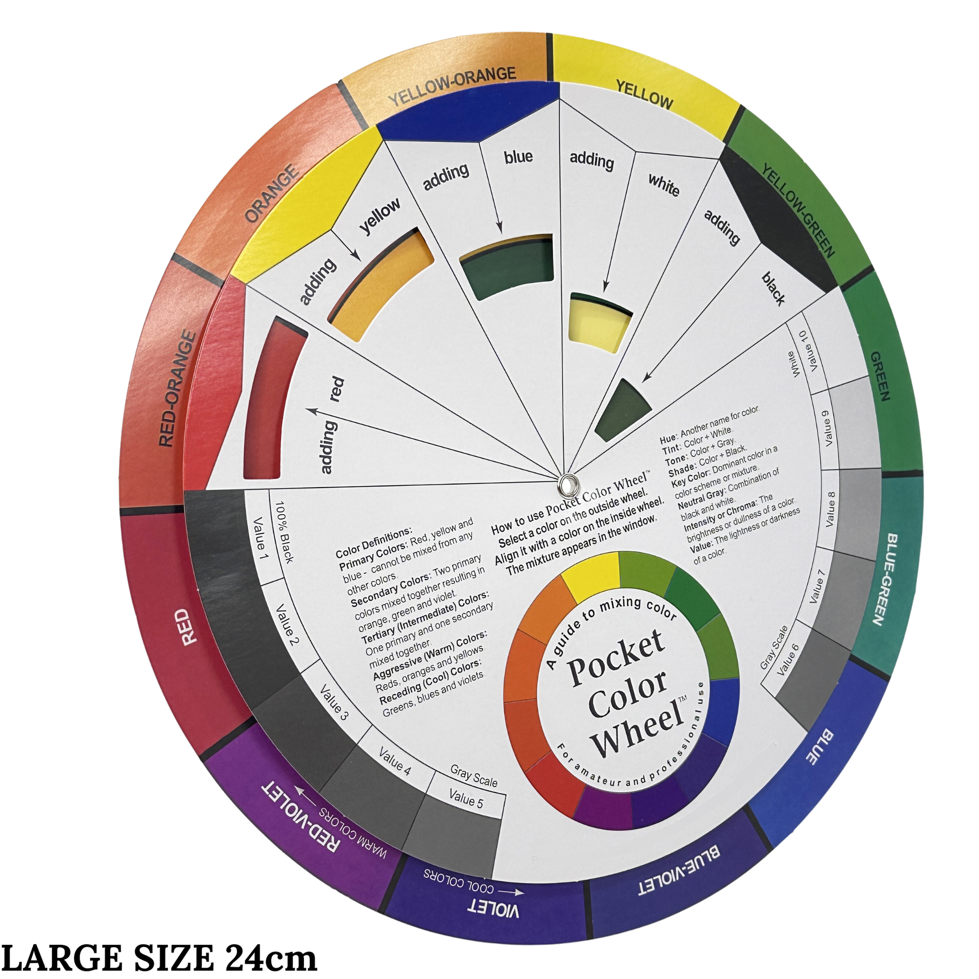 large colour mixing wheel 24cm
