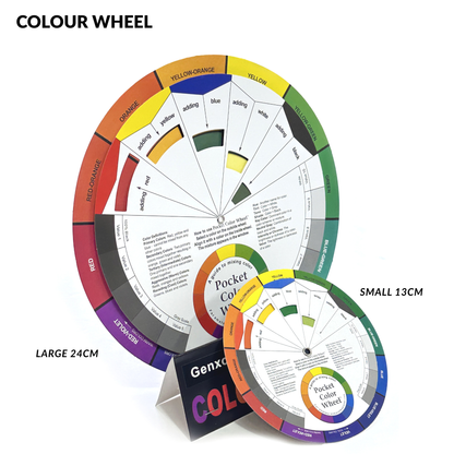 Colour wheel with large and small size 24cm large & 13cm Small pocket colour mixing tool