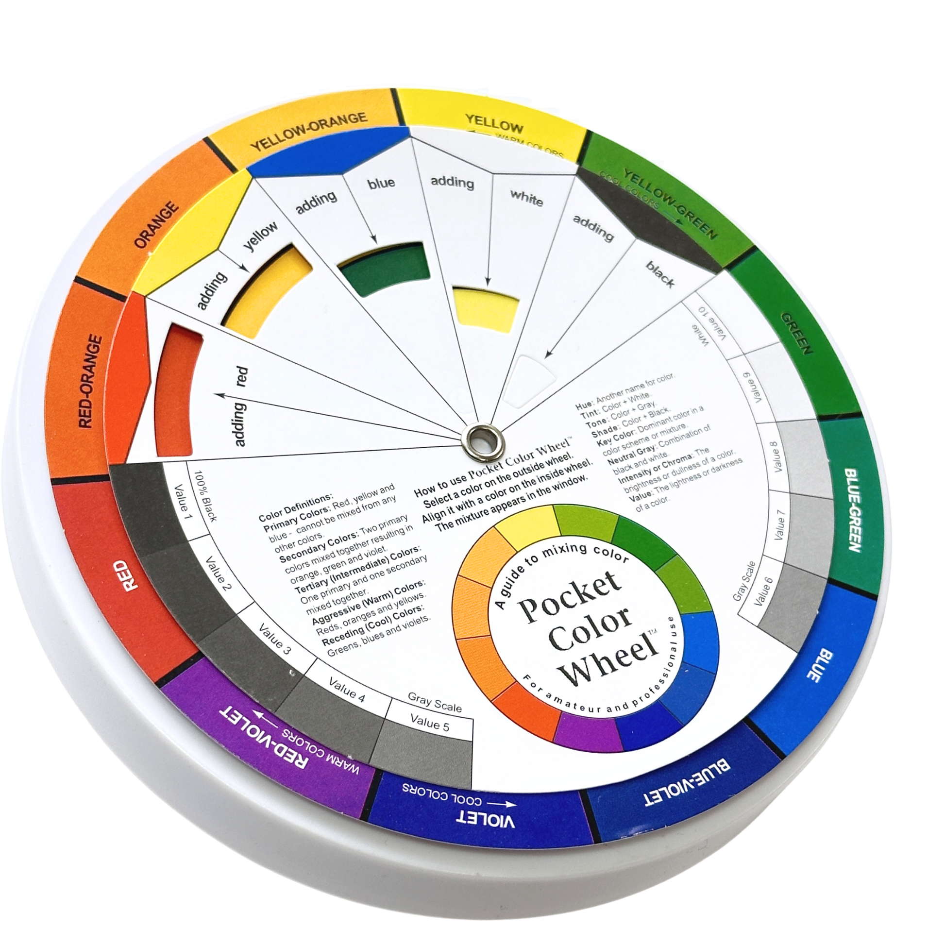 clear view pocket colour wheel a guide to mixing colours