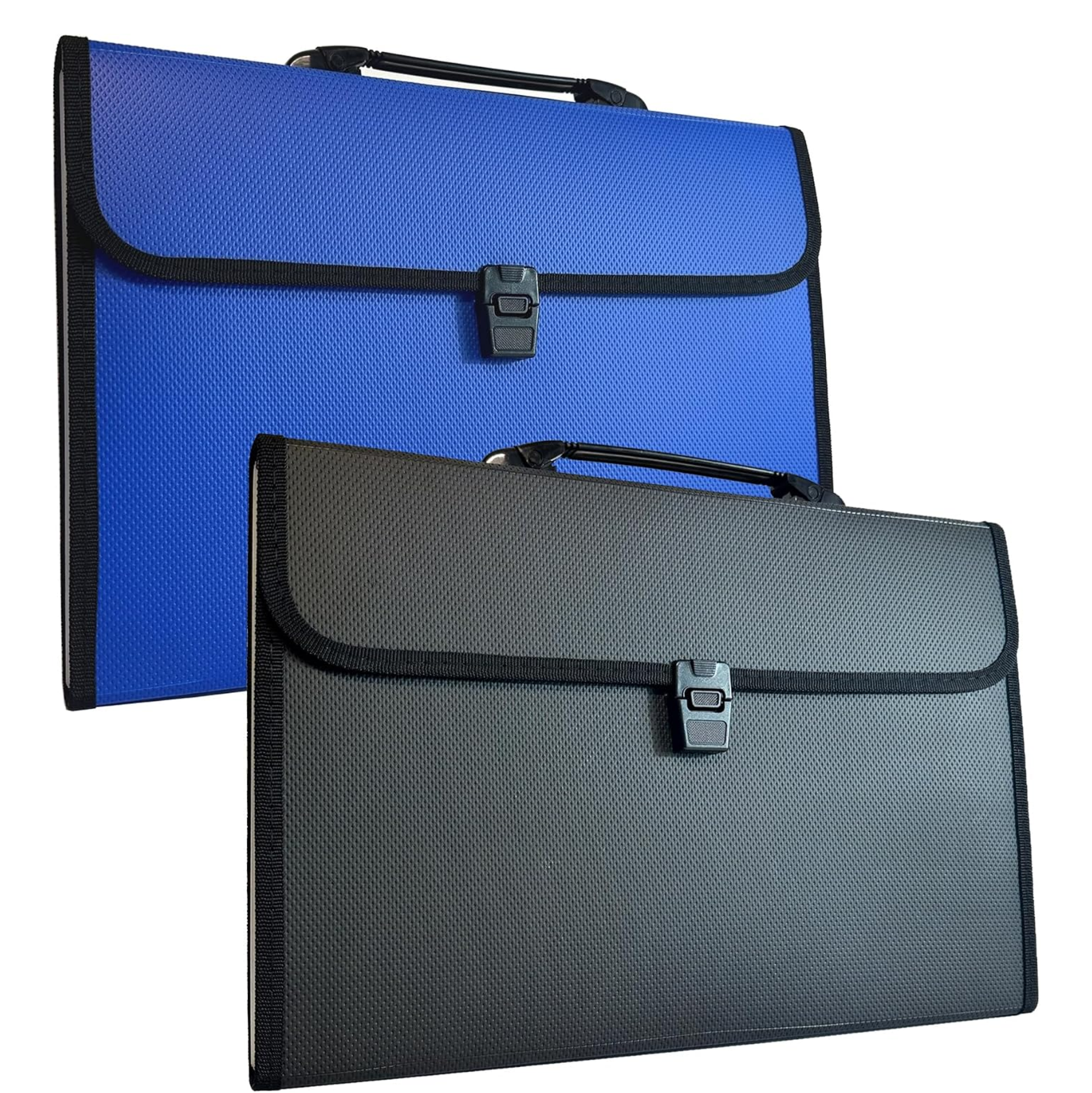 13 pocket expanding file folder blue or black