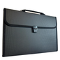 Black Folder A4 Filing Documents expanding File 13 pockets with labels