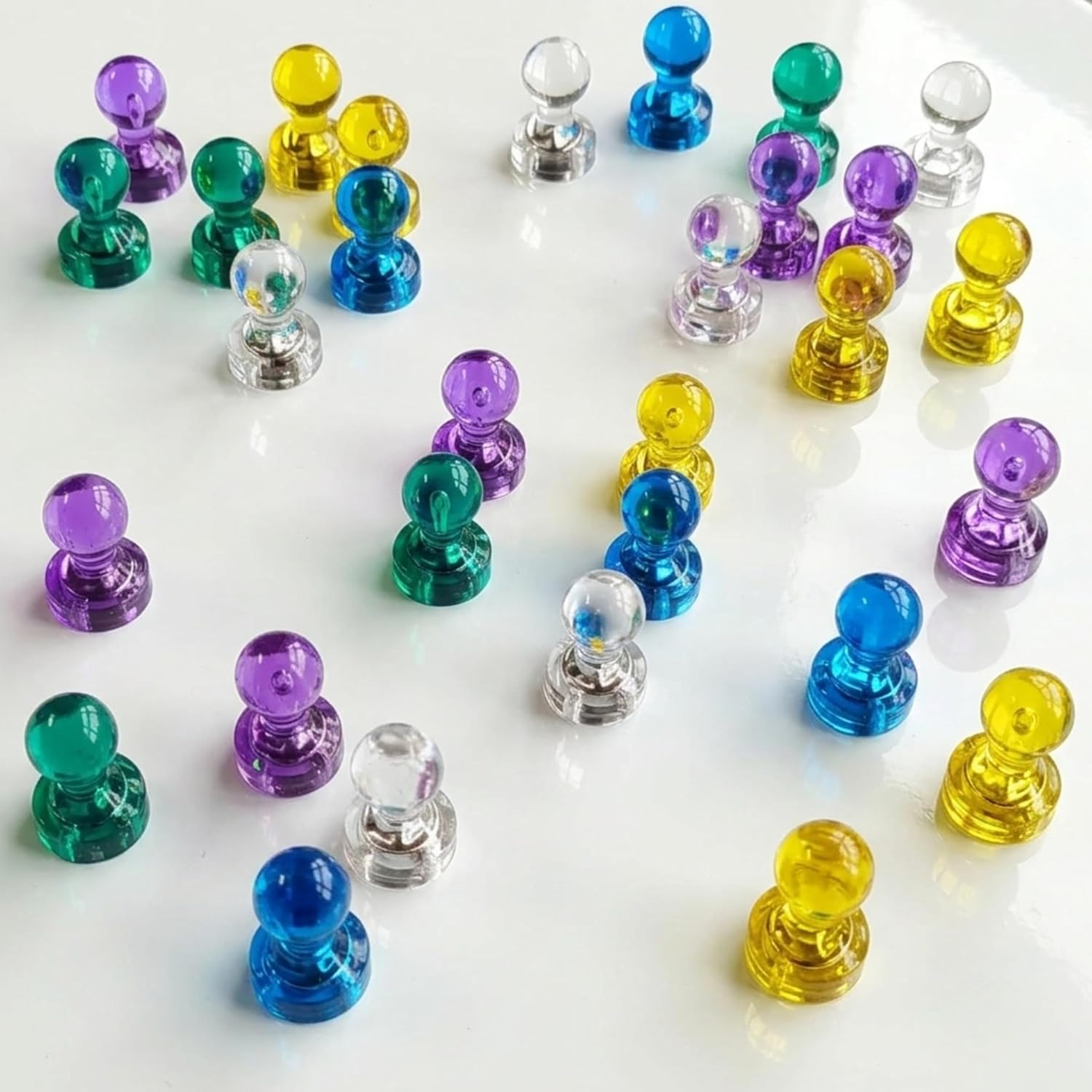 25pcs pack strong magnetic push pins office home school whiteboards notice boards fridge memo board  magnets