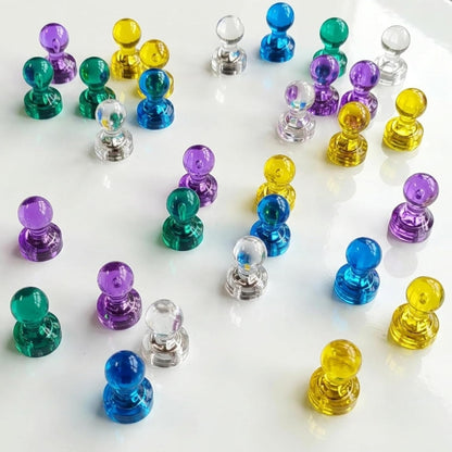 25pcs pack strong magnetic push pins office home school whiteboards notice boards fridge memo board  magnets